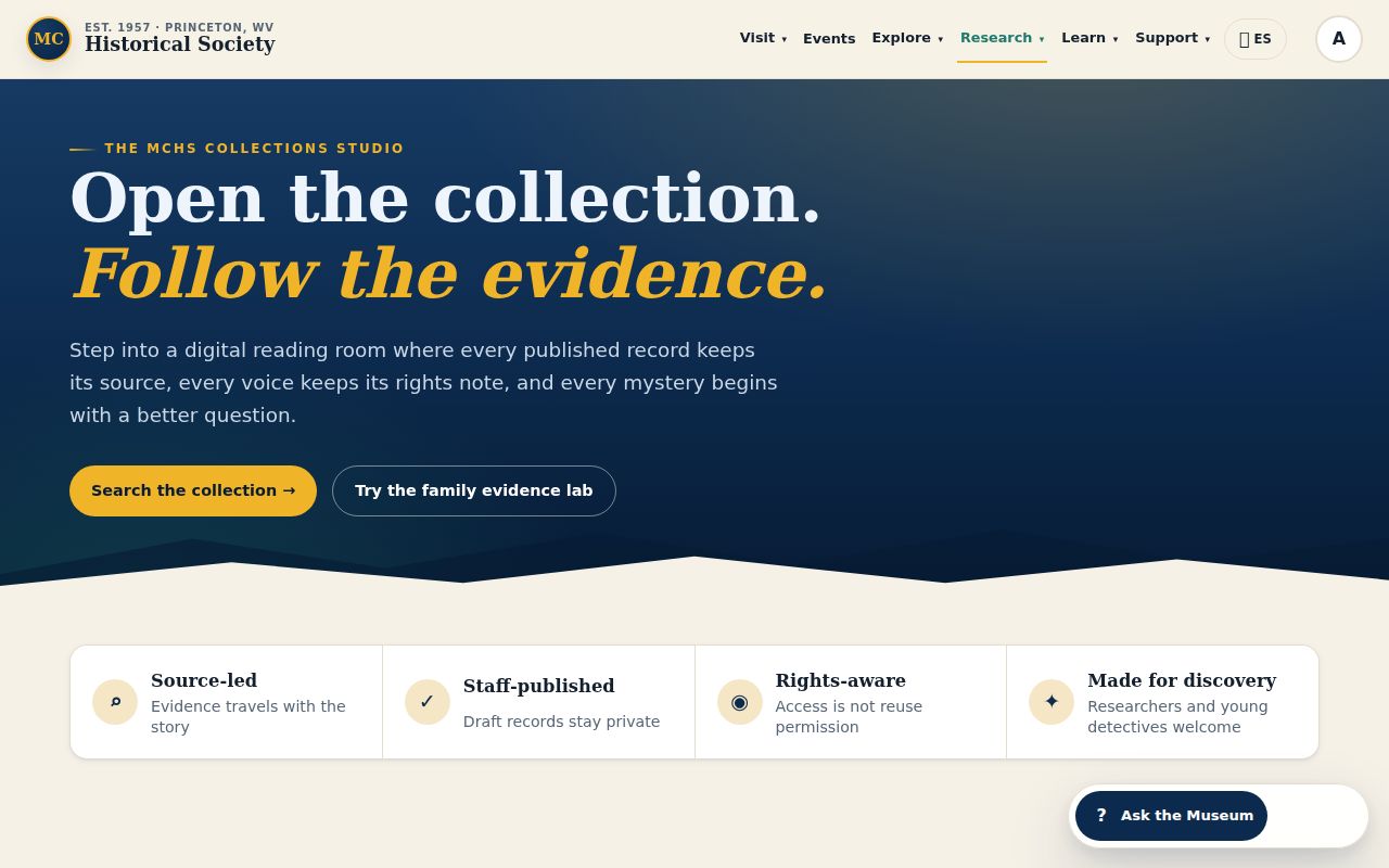 Mercer County former owners historical collection finding aids and citation tools